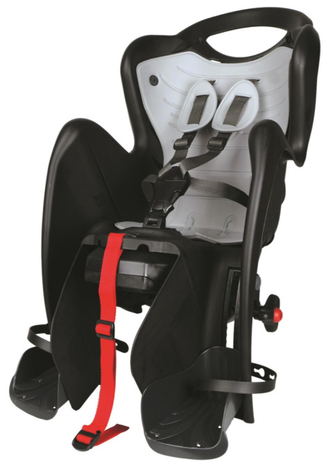 BELLELLI Mr Fox Easy Dream LUX fotelik rowerowy odchylany z mocowaniem do bagażnika - Black