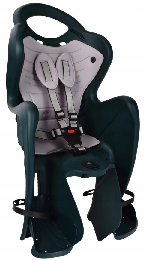 BELLELLI Mr Fox Easy Dream LUX fotelik rowerowy odchylany z mocowaniem do bagażnika - Forrest Green