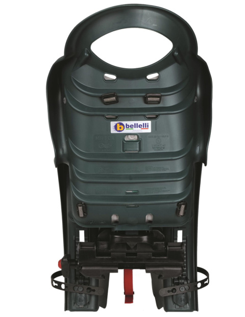 BELLELLI Mr Fox Easy Dream LUX fotelik rowerowy odchylany z mocowaniem do bagażnika - Forrest Green