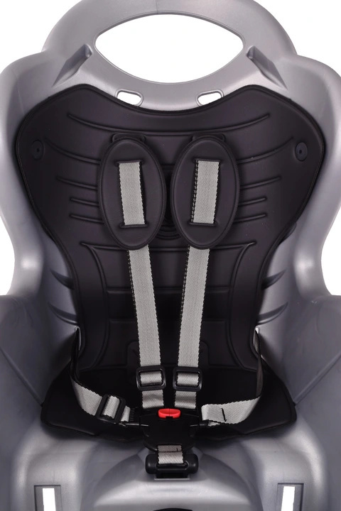 BELLELLI Mr Fox Easy Dream LUX fotelik rowerowy odchylany z mocowaniem do bagażnika - Silver