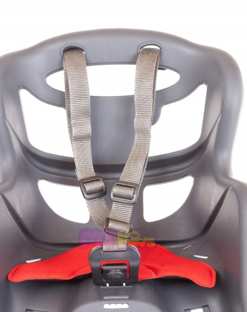 BELLELLI Tatoo Plus na przód włoski fotelik rowerowy - Dark Grey