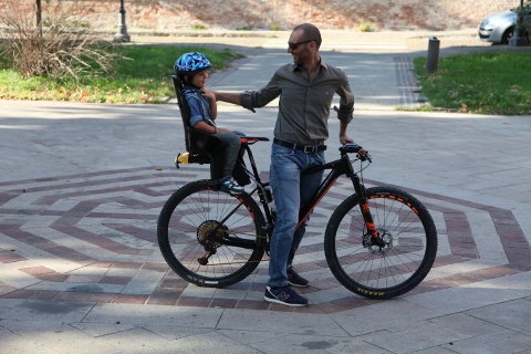 Bellelli LOTUS STANDARD Multifix Fotelik rowerowy mocowany do ramy - Sky Blue