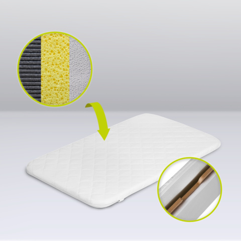 LEONIE PLUS Lionelo Łóżeczko dostawne Kołyska 3w1 - Grey Stone