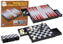 Zestaw Gier 3w1 Plansza Magnetyczna Szachy Warcaby Backgammon