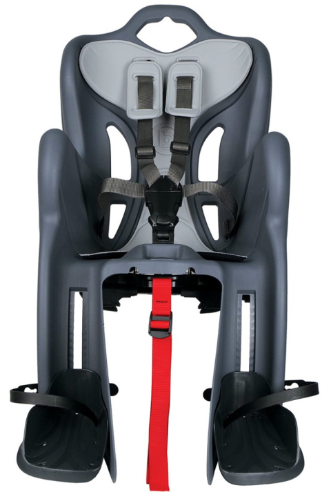BELLELLI B-One Clamp LUX fotelik rowerowy mocowany na bagażnik - Dark Grey