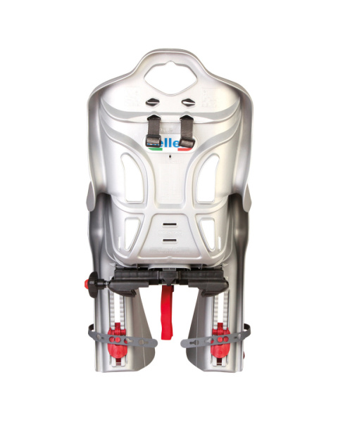 BELLELLI B-One Clamp fotelik rowerowy mocowany na bagażnik - Silver