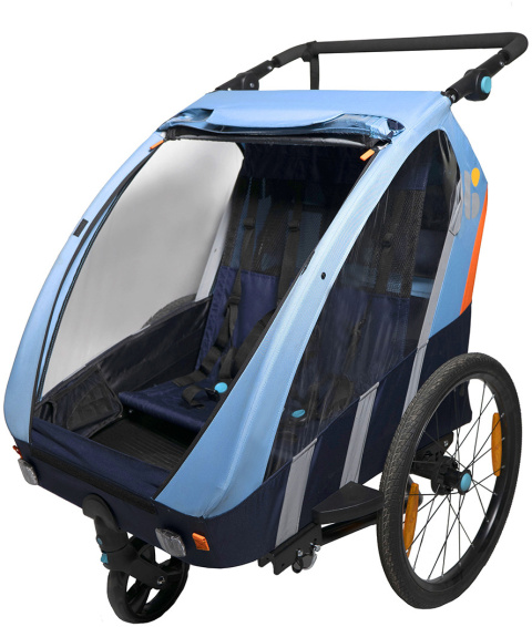 Bellelli Trailblazer blue przyczepka rowerowa wózek 2w1 - Blue