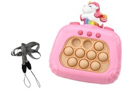 Gra Sensoryczna Jednorożec Pop It Na Baterie Światła Dźwięki Różowa