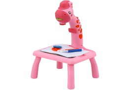 Projektor Stoliczek Do Rysowania Żyrafa Różowa Pisaki