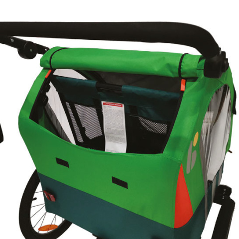 Bellelli Trailblazer blue przyczepka rowerowa wózek 2w1 - Green