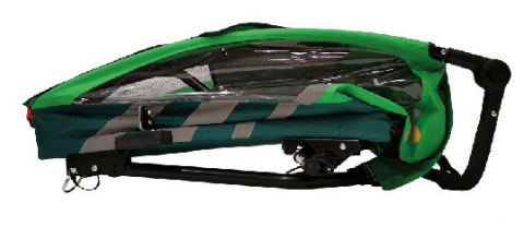 Bellelli Trailblazer blue przyczepka rowerowa wózek 2w1 - Green