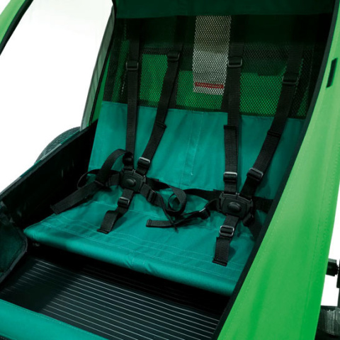 Bellelli Trailblazer blue przyczepka rowerowa wózek 2w1 - Green
