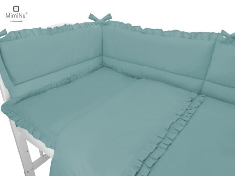 KIECZMERSKI Pościel C-2 100x135 cm ROYAL z falbanką zieleń nepalska