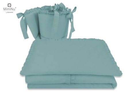 KIECZMERSKI Pościel C-2 100x135 cm ROYAL z falbanką zieleń nepalska