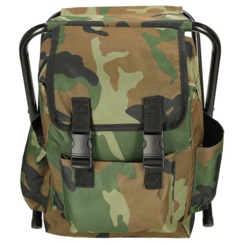 Krzesło turystyczne taboret plecak wędkarskie moro