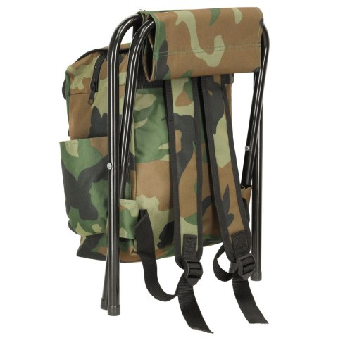 Krzesło turystyczne taboret plecak wędkarskie moro