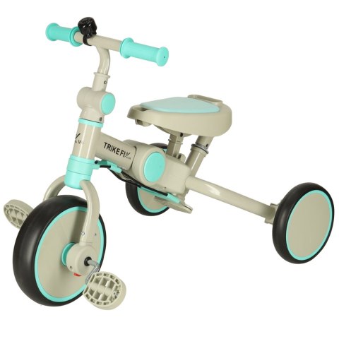 Rowerek trójkołowy TRIKE FIX V4 rower spacerówka rowerek biegowy 6w1 szary niebieski