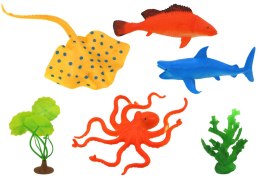 Zestaw Figurek Zwierząt Morskich 7 Sztuk Rośliny Wodne