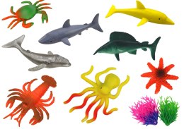 Zestaw Figurek Zwierząt Morskich 8 Sztuk Rośliny Wodne