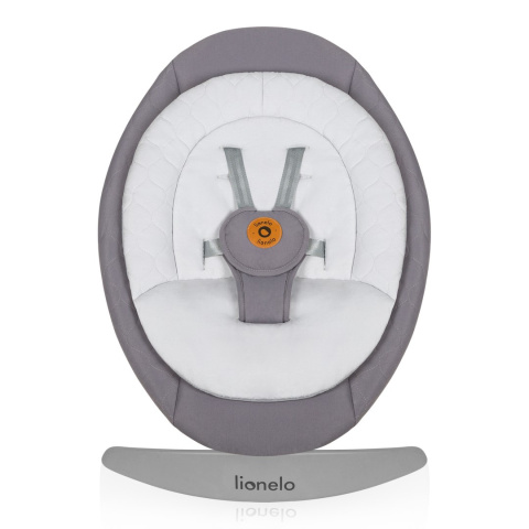 MELL Lionelo leżaczek bujaczek elektryczny z melodiami do 9 kg - Grey Stone