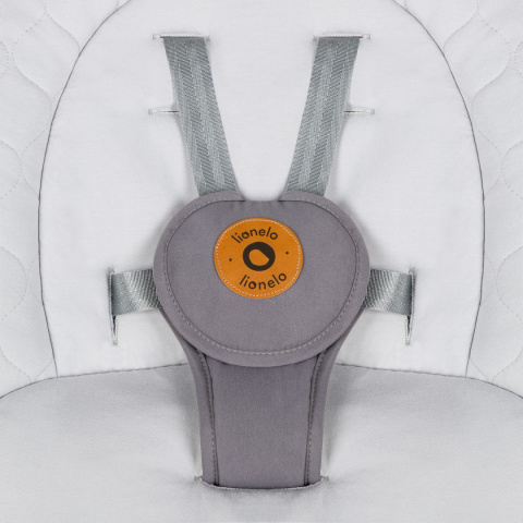 MELL Lionelo leżaczek bujaczek elektryczny z melodiami do 9 kg - Grey Stone