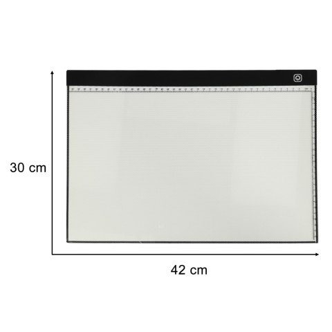 Deska kreślarska tablica tablet graficzny kalka do rysowania podświetlana LED A3