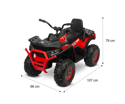 TERRA TOYZ Quad terenowy na akumulator 4x35 W do 50 kg - Blue