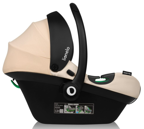 ASTRID I-Size Lionelo fotelik samochodowy 0-13 kg - Beige Sand