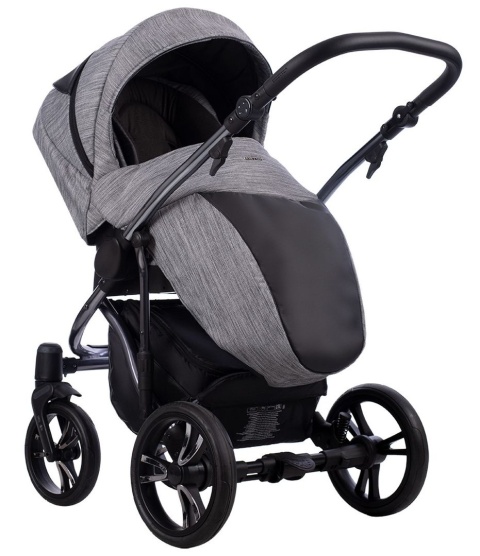 BRESSO PREMIUM CLASS 2w1 Bebetto wózek wielofunkcyjny głęboko-spacerowy - Dark 02
