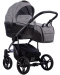 BRESSO PREMIUM CLASS 3w1 Bebetto wózek wielofunkcyjny z fotelikiem samochodowym Cosmo i-Size kolor Dark 02