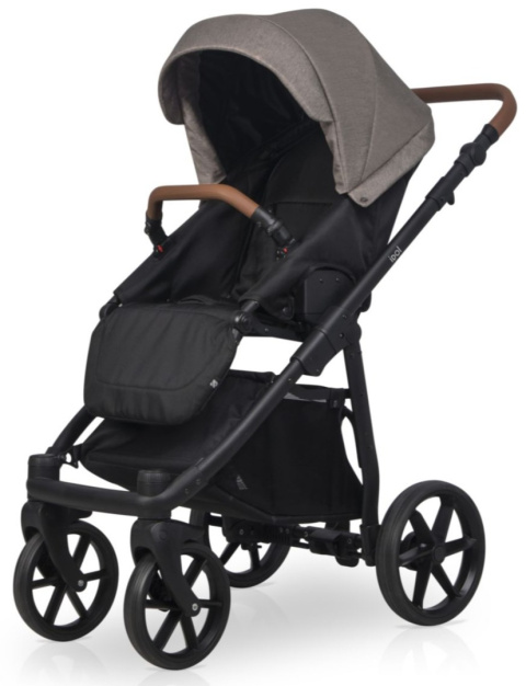 RIKO BASIC IDOL Wózek wielofunkcyjny 3w1 z fotelikiem 0-10 kg - 03 Cappuccino