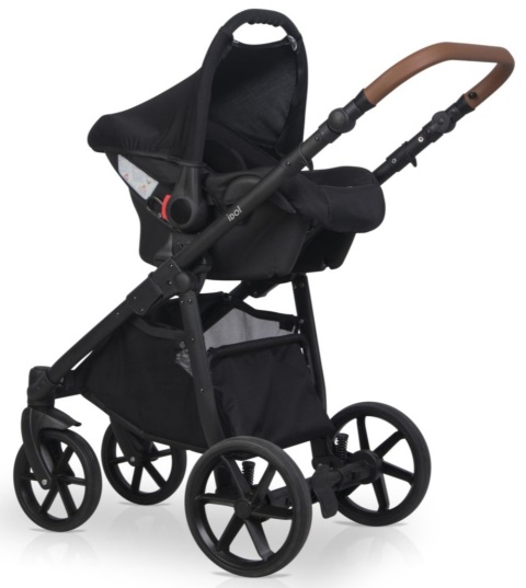 RIKO BASIC IDOL Wózek wielofunkcyjny 3w1 z fotelikiem 0-10 kg - 03 Cappuccino