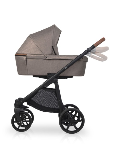 RIKO BASIC IDOL Wózek wielofunkcyjny 3w1 z fotelikiem 0-10 kg - 03 Cappuccino