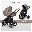 RIKO BASIC IDOL Wózek wielofunkcyjny 3w1 z fotelikiem 0-10 kg - 03 Cappuccino