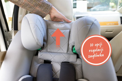 SLIMFIT R129 i-Size Graco fotelik samochodowy 0-36 kg od urodzenia do 145 cm - Midnight