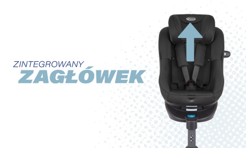 TURN2ME R129 i-Size Obracany fotelik samochodowy 360º 40-105 cm - Navy