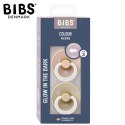 BIBS COLOUR 2-PACK BLUSH NIGHT & VANILLA NIGHT L Smoczek Uspokajający kauczuk Hevea