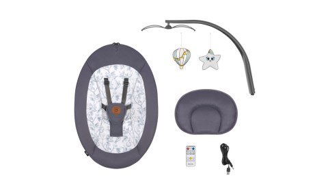 LIONELO Bujaczek leżaczek Ralf Grey White