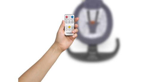 LIONELO Bujaczek leżaczek Ralf Grey White