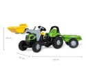 Rolly Toys 023196 Traktor Rolly Kid Deutz Fahir 5115G TB z łyżka i przyczepą