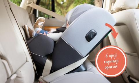 SLIMFIT R129 i-Size Graco fotelik samochodowy 0-36 kg od urodzenia do 145 cm - Iron