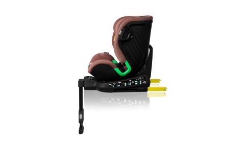 HARMONY i-Size Lionelo Obrotowy fotelik samochodowy 40-150 cm - Red Brick Bamboo