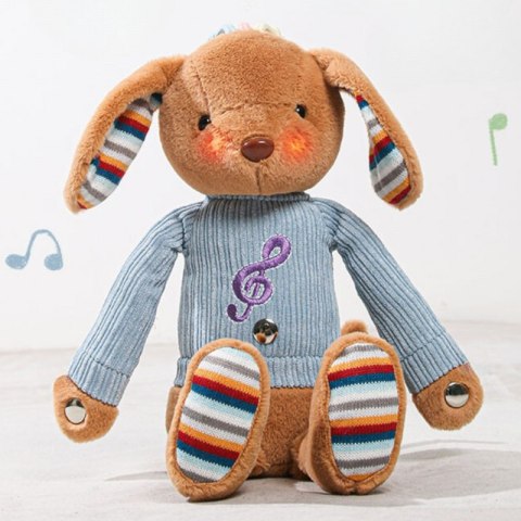 WOOPIE Interaktywny Piesek Przytulanka z Dźwiękiem i Światłem