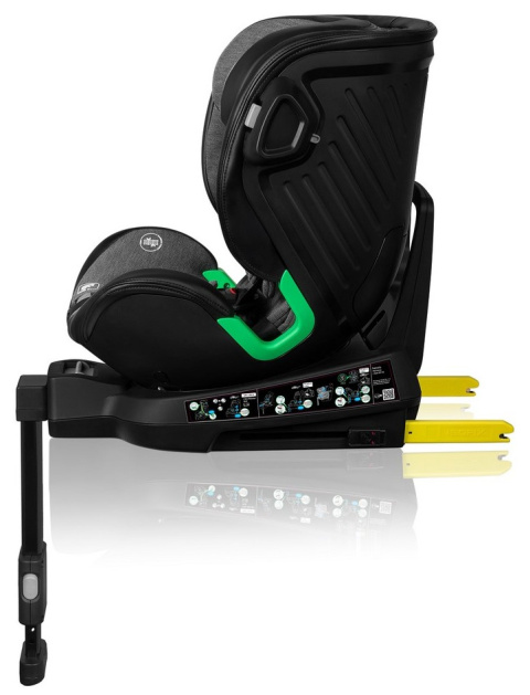 HARMONY i-Size Lionelo Obrotowy fotelik samochodowy 40-150 cm - Grey Graphite Leather