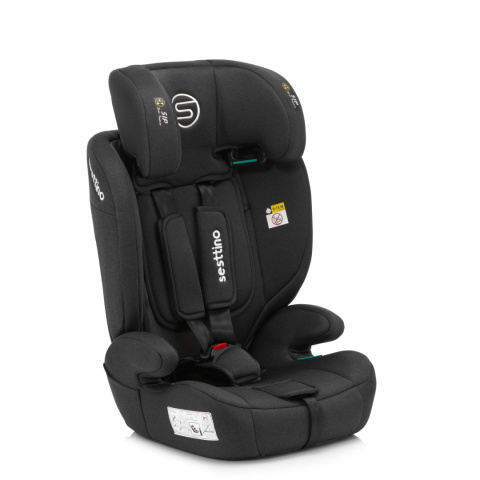 ROCKER PRO i-Size Sesttino 9-36 kg fotelik samochodowy 76-150cm do ok. 12 roku życia - Black