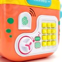 WOOPIE Elektroniczna Skarbonka Sejf Bankomat na Pin Kod Dostępu Krab Plecak Pomarańczowy
