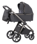 OMEGA 2w1 Carrello wózek dziecięcy głęboko-spacerowy do 22 kg CRL-6530 - Excellent Grey