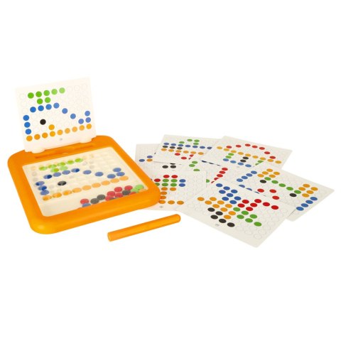 Tablica edukacyjna magnetyczna z pinezkami do układania mozaika szablon 40 kropek