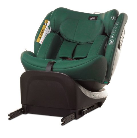 Fotelik Enzo-fix I-Size 40-150 cm dark green 4baby