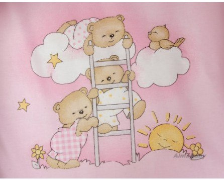 AlmaBaby Pościel Dziecięca - Zestaw 10 elementów Baldachim Tkanina 100x135